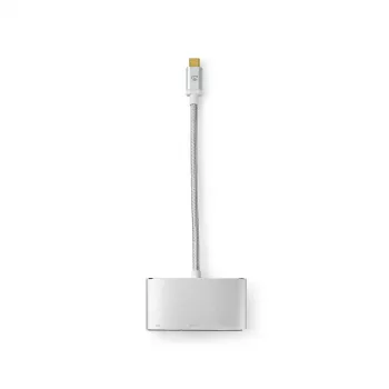 Sülearvuti dokk Nedis CCTB64760AL02 Alumiinium 0,2 m kaabel 5 Mbit/s