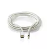 Audio kaabel Nedis CCTB65940AL10 1m USB C to 3.5mm Aluminium