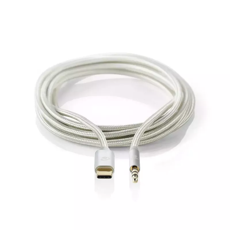 Audio kaabel Nedis CCTB65940AL10 1m USB C to 3.5mm Aluminium