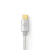 Audio kaabel Nedis CCTB65940AL10 1m USB C to 3.5mm Aluminium
