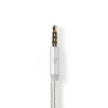 Audio kaabel Nedis CCTB65940AL10 1m USB C to 3.5mm Aluminium