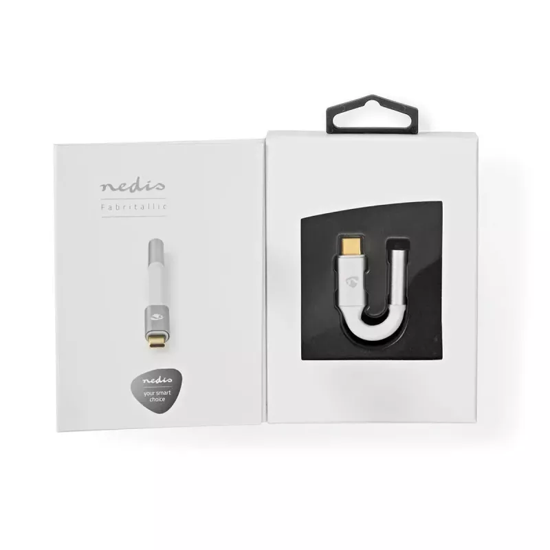 Audio kaabel Nedis CCTB65950AL008 3,5 mm emane → USB isane 0,08 m Alumiinium