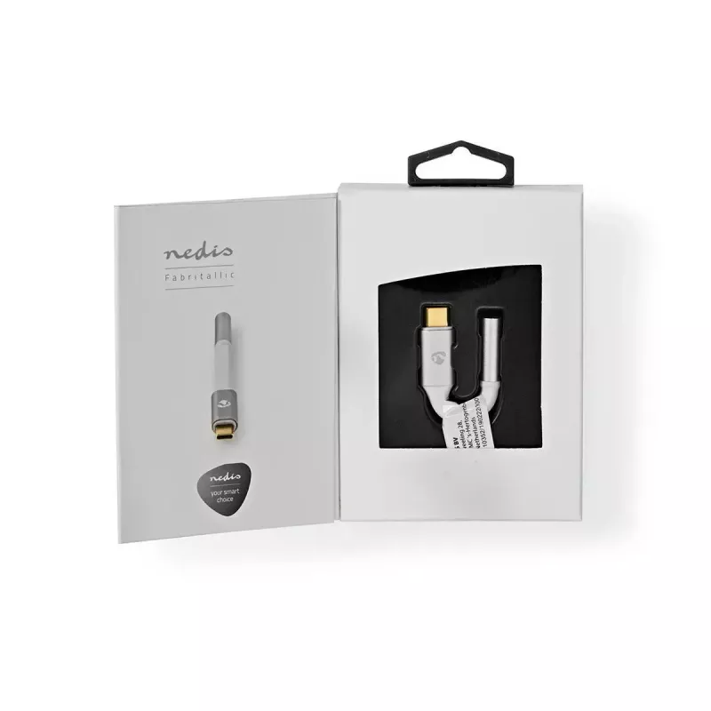 Audio kaabel Nedis CCTB65950AL008 3,5 mm emane → USB isane 0,08 m Alumiinium