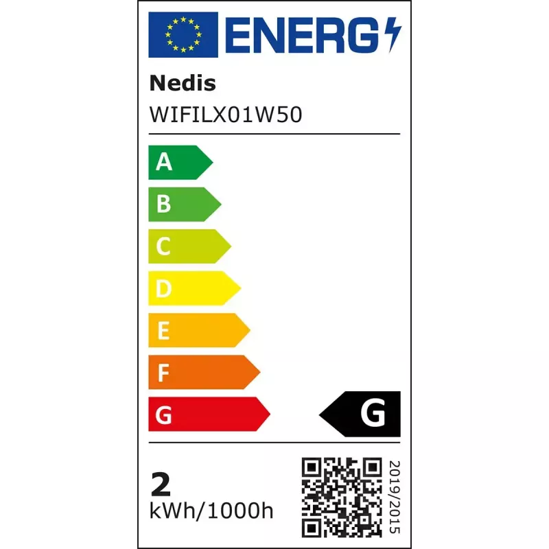 Dekoratiivne valguskett Nedis WIFILX01W50 — 50 LED-pirni, 1,81 W, USB, IP65, 5 m kaabel