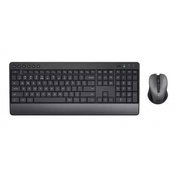 Trust Trezo klaviatuur hiirega Universal RF juhtmevaba QWERTZ Saksa must