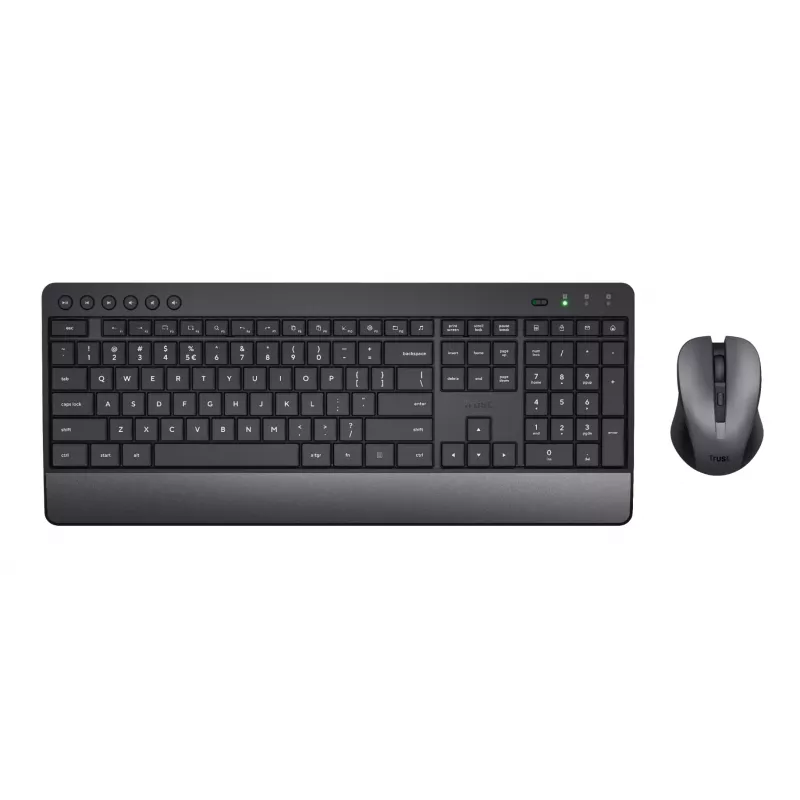 Trust Trezo klaviatuur hiirega Universal RF juhtmevaba QWERTZ Saksa must