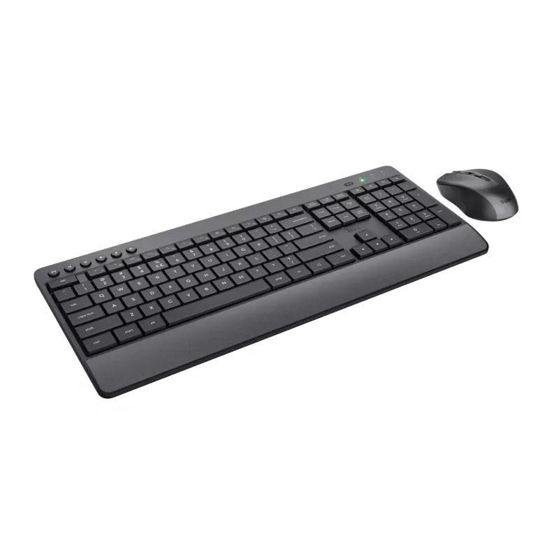 Trust Trezo klaviatuur hiirega Universal RF juhtmevaba QWERTZ Saksa must