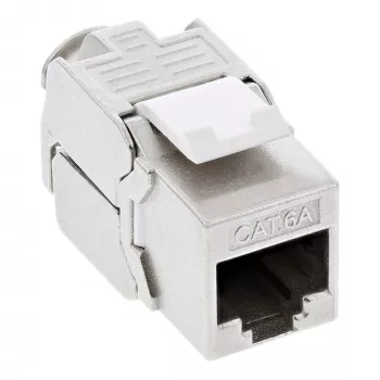 InLine RJ45 Keystone Jack Snap-In moodul Cat.6a, õhuke disain