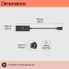 HP USB-C to RJ45 adapter G2, juhtmega, USB USB-C, must, Hiina, Kodu, Windows 10, Windows 11