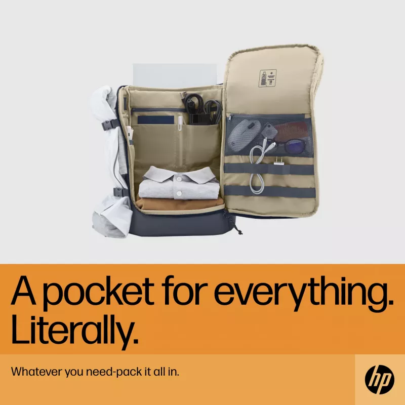 HP Travel 25 liitrit 15.6 sinine sülearvuti seljakott Maksimaalne ekraani suurus 39,6 cm Kaal 860 g