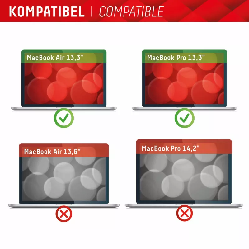 Displex PRIVACY SAFE magnetiline 2-suunaline privaatsusfilter MacBook Air/ MacBook Pro 13,3'' jaoks
