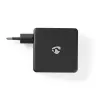 Mobiilseadme laadija Nedis WCPD45W100BK Universal Must USB Sisetingimustes
