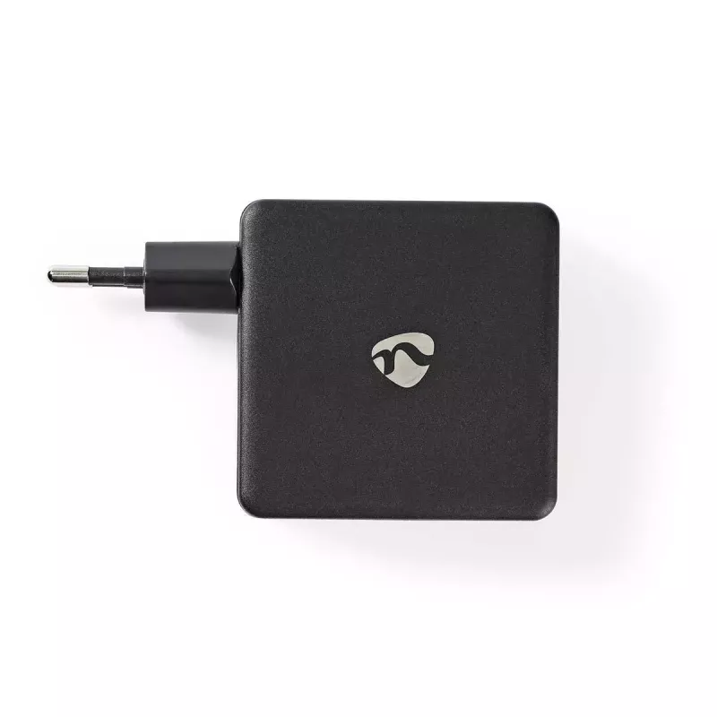 Mobiilseadme laadija Nedis WCPD45W100BK Universal Must USB Sisetingimustes
