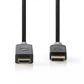 Videokaabli adapter Nedis CCBW37100AT10 1 m DisplayPort–HDMI must