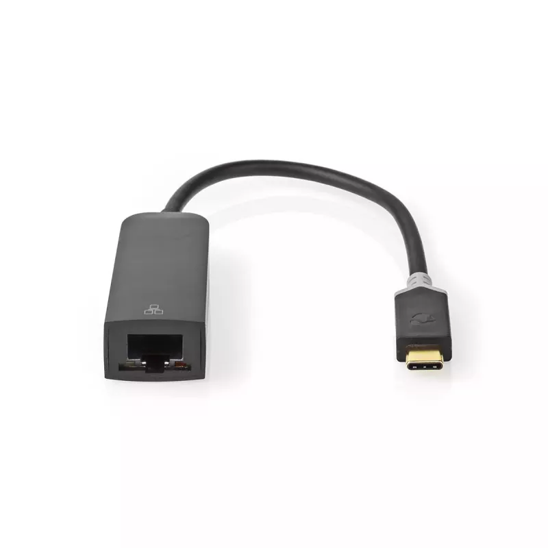 Nedis USB võrguadapter CCBW64952AT02 juhtmega USB USB-C Ethernet 1000 Mbit/s must