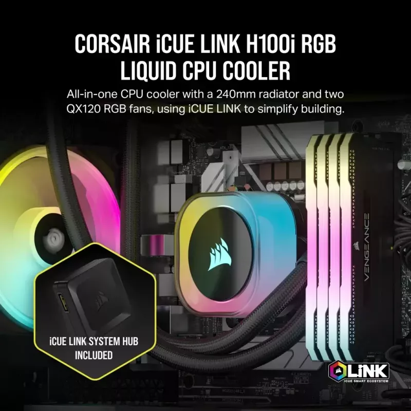 Corsair H100I vedelikjahutuskomplekt
