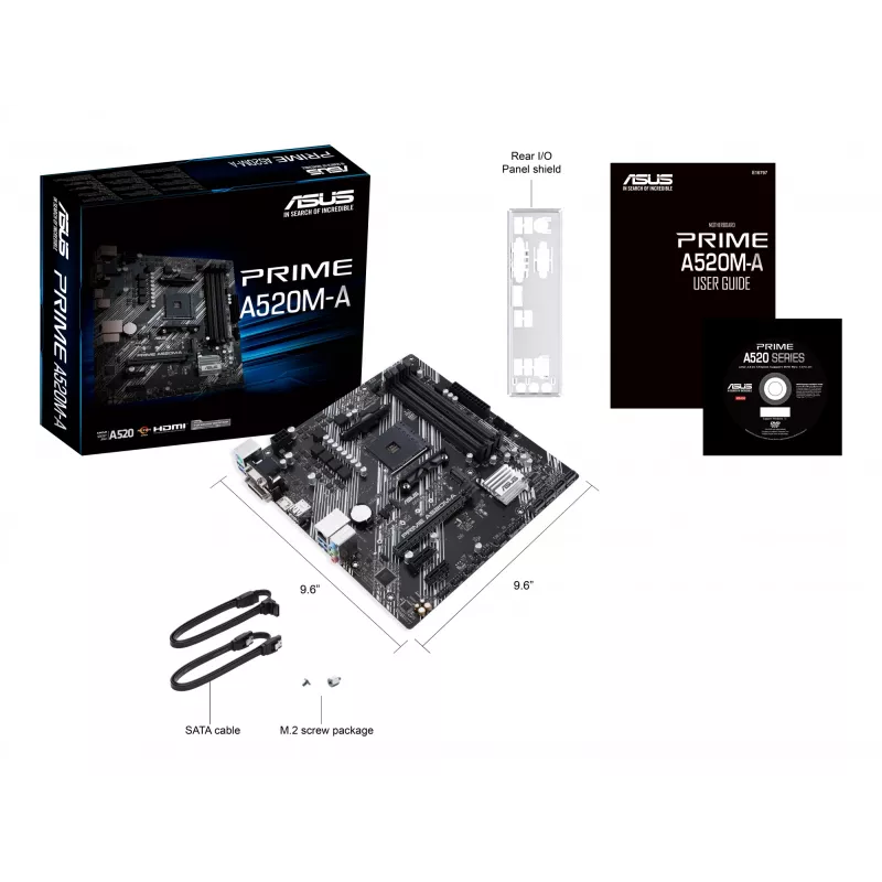 Emaplaat ASUS PRIME A520M-A II/CSM AMD A520 Socket AM4 micro ATX