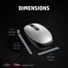 HP 240 Lunar Valge Bluetooth-hiir, mõlemakäeline, optiline, Bluetooth, 1600 DPI, valge