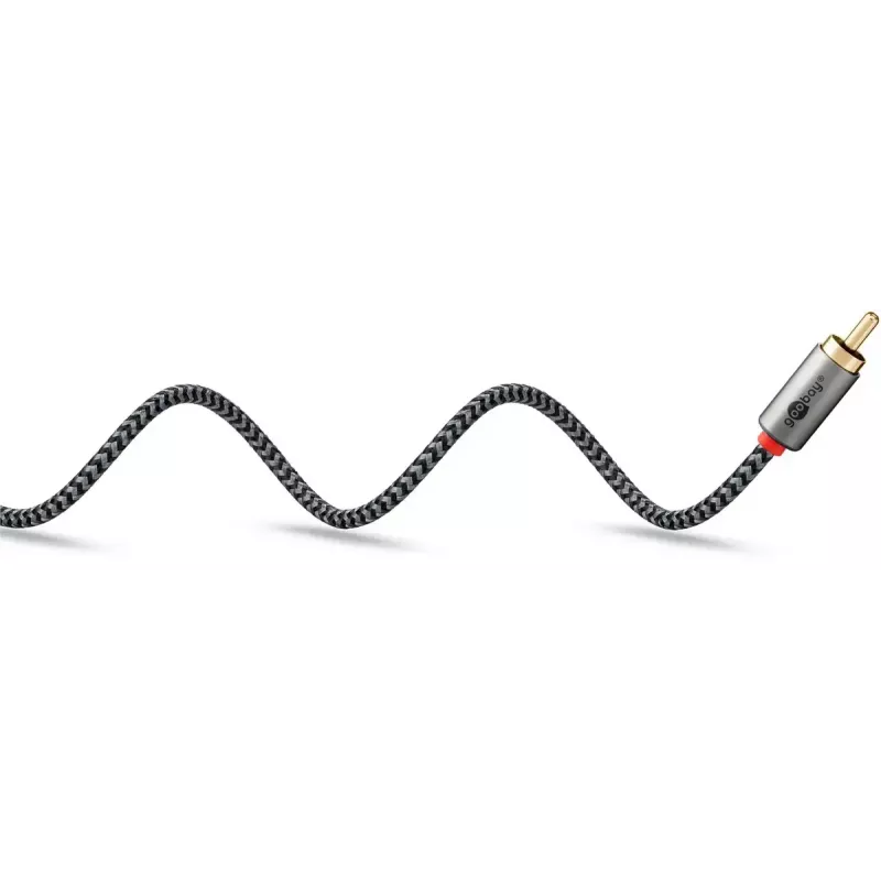 Audio kaabel WENTRONIC Goobay 65288 — 3.5mm male to 2×RCA male, 2 m, copper, gold-plated contacts, magnetically shielded