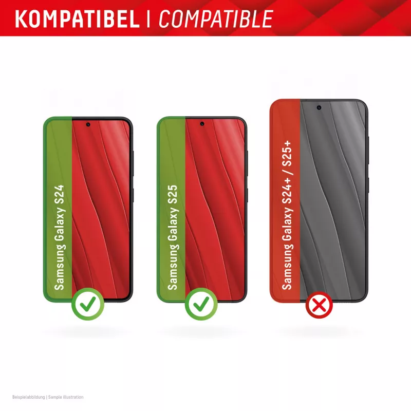 Displex Smart Glass (9H) Samsung Galaxy S24/S25 jaoks, paigalduskleebis, purunematu