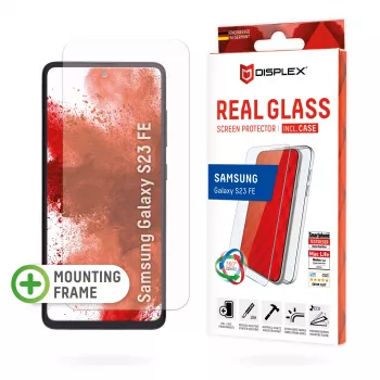 Displex ekraanikaitse + ümbris Samsung Galaxy S23 FE jaoks, Eco paigaldusraam, kriimustuskindel