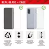 Displex ekraanikaitse + ümbris Samsung Galaxy S23 FE jaoks, Eco paigaldusraam, kriimustuskindel