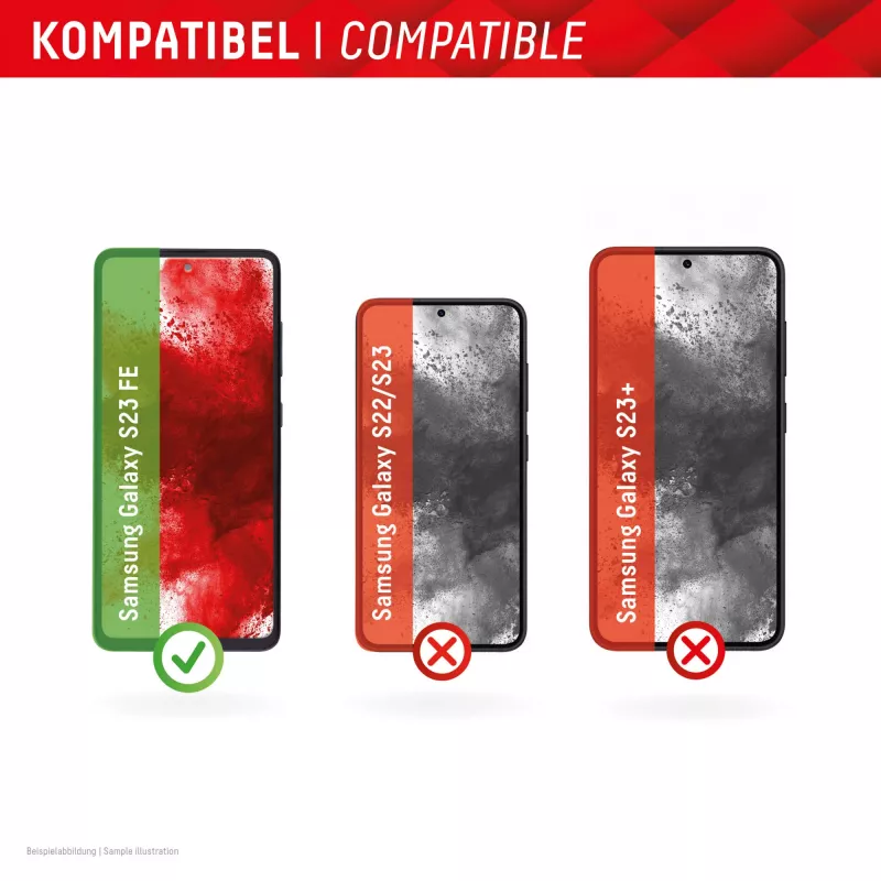 Displex ekraanikaitse + ümbris Samsung Galaxy S23 FE jaoks, Eco paigaldusraam, kriimustuskindel
