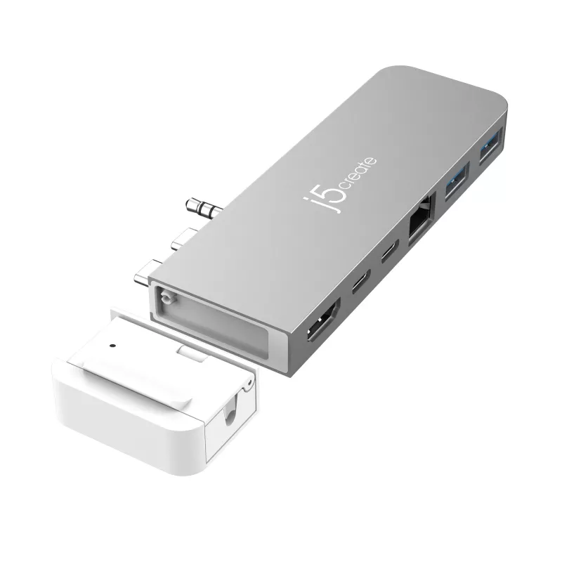 USB-jaotur j5create JCD395 4K60 Elite Pro juhtmega USB4 MagSafe-komplektiga