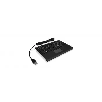 KeySonic ACK-3410 (DE) klaviatuur kontor USB QWERTZ saksa must