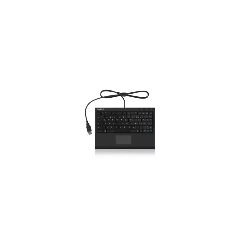 KeySonic ACK-3410 (DE) klaviatuur kontor USB QWERTZ saksa must