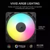 Ventilaator Corsair RS120 ARGB arvutikorpus 12 cm Must
