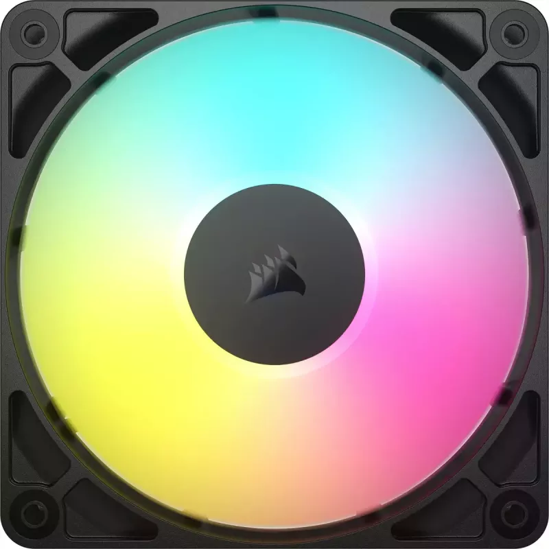 Ventilaator Corsair RS120 ARGB arvutikorpus 12 cm Must