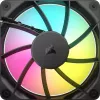 Ventilaator Corsair RS120 ARGB arvutikorpus 12 cm Must