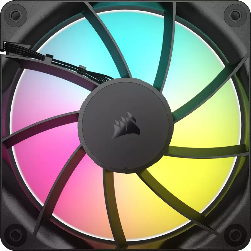 Ventilaator Corsair RS120 ARGB arvutikorpus 12 cm Must