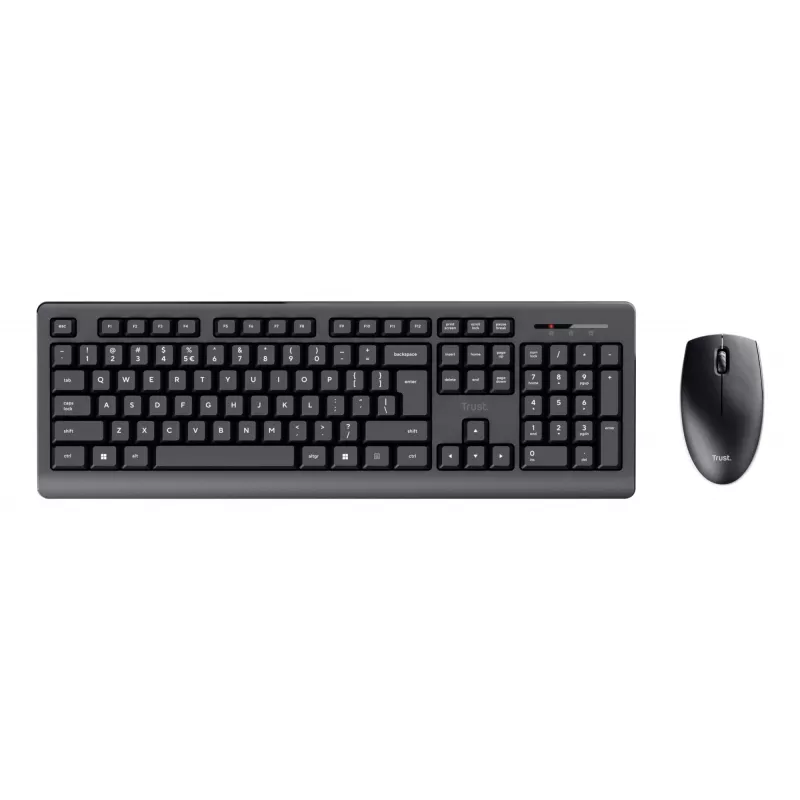 Trust Primo klaviatuur ja hiir komplektis kontori RF juhtmevaba QWERTZ saksa must