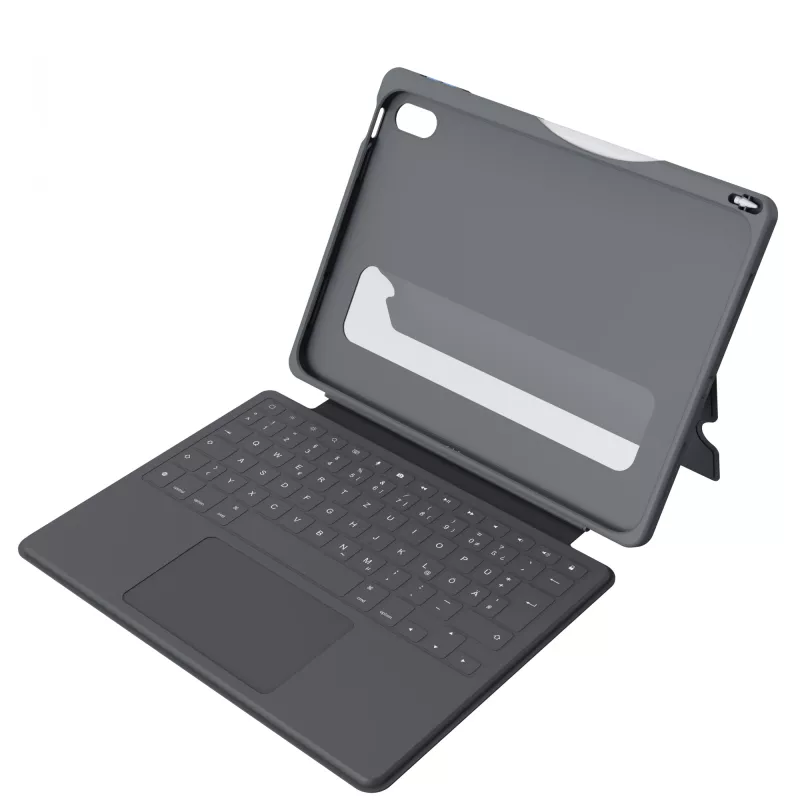 ASTAR DEQSTER Smart Rugged Touch Plus klaviatuur iPad 10,9 tolli — QWERTZ Saksa, mehaanilised lülitid, Smart Connector dokkimine, Hall