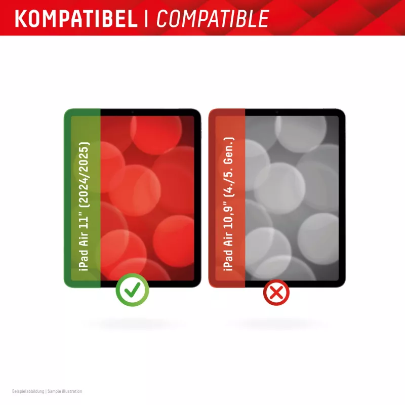 Displex tahvelklaas (9H) Apple iPad Air 11 inch (2024/2025) jaoks, Eco kinnitusraam, purunematu, üliõhuke, nähtamatu