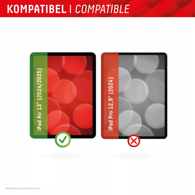 Displex tahvelarvuti klaas (9H) Apple iPad Air 13 tolli (2024/2025), Eco paigaldusraam, purunematu, üliõhuke, nähtamatu