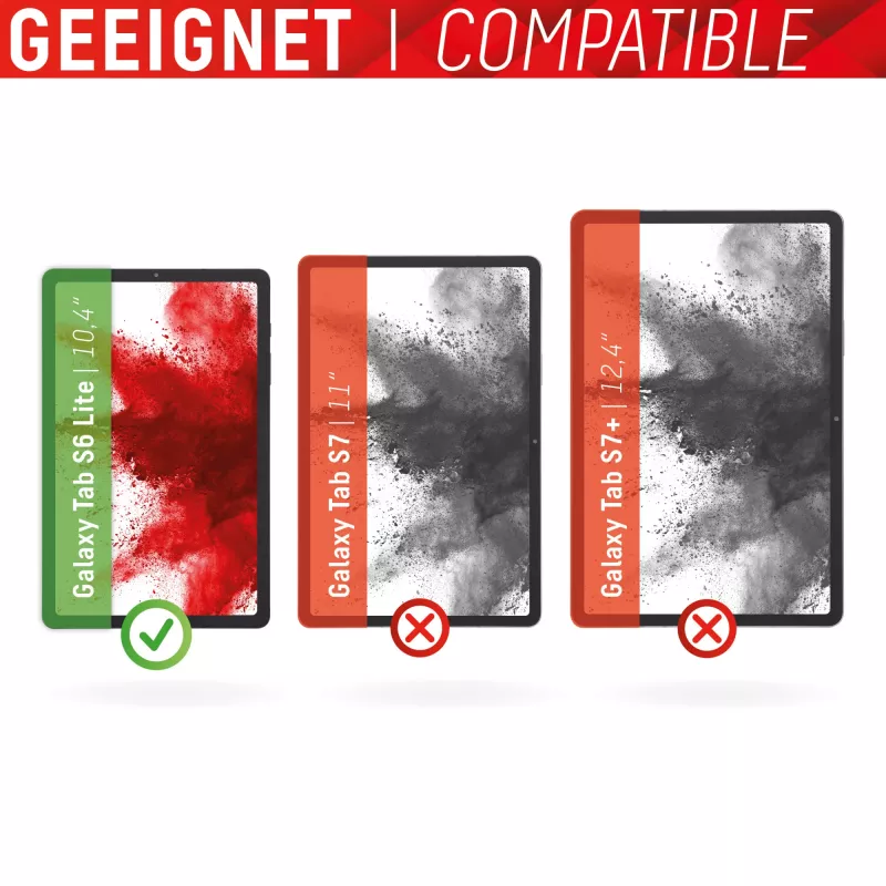 Displex tahvelklaas (9H) Samsung Galaxy Tab S6 Lite'ile, Eco paigaldusraam, purunemiskindel, üliõhuke, nähtamatu