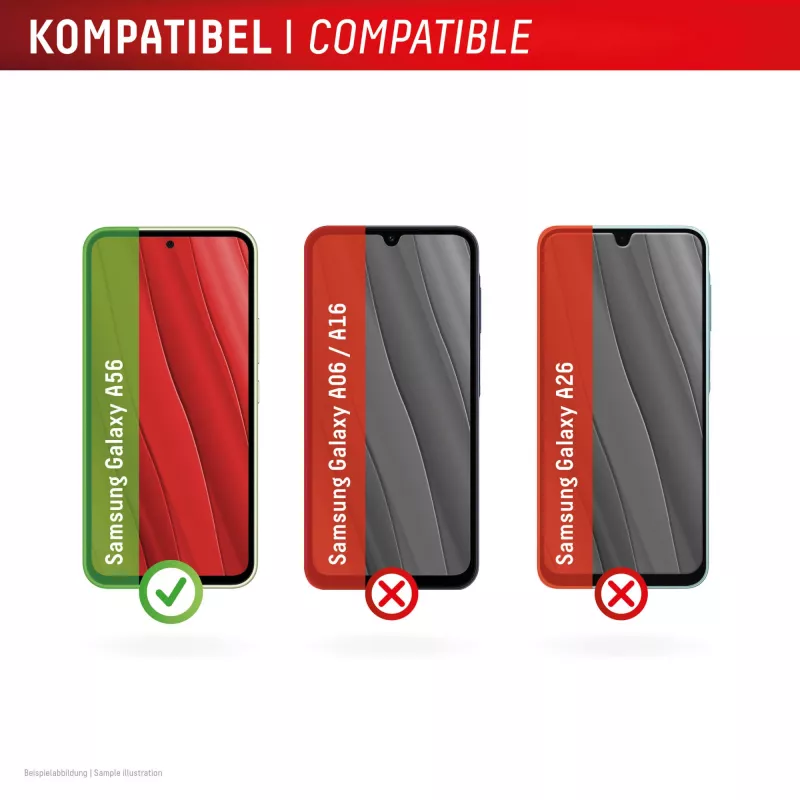 Displex Premium ekraanikaitse (täiskattega, 10H) Samsung Galaxy A56-le, Eco paigaldusraam, täiskate
