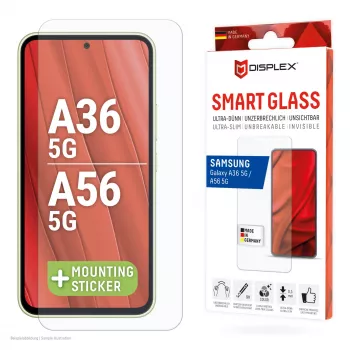 Displex Smart Glass (9H) Samsung Galaxy A36/A56 jaoks, kinnituskleebis, purunematu