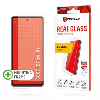 Displex ekraanikaitse (10H) Google Pixel 8a jaoks, Eco paigaldusraam, kriimustuskindel