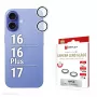 Displex Premium Camera Lens Glass, iPhone 16/16 Plus/17 Glas, 10H, Single Rings, DLC, transparent, Quick Mount