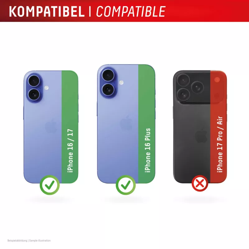 Displex Premium Camera Lens Glass, iPhone 16/16 Plus/17 Glas, 10H, Single Rings, DLC, transparent, Quick Mount