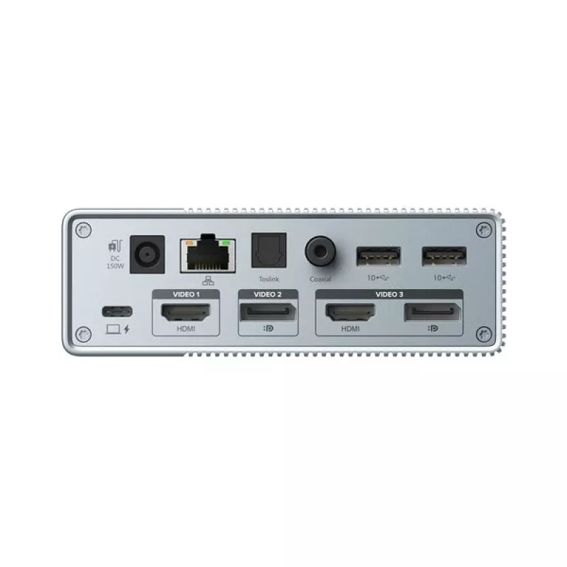 Targus HDG215-EUZ liidesejaotur USB 3.2 Gen 2 (3.1 Gen 2) USB-C hõbedane