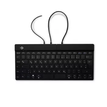 R-Go Tools Ergonoomiline klaviatuur R-Go Split Break v2 pausitarkvaraga, ergonoomiline poolitatud klaviatuur, QWERTZ (DE), juhtmega, must
