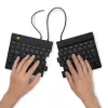 R-Go Tools Ergonoomiline klaviatuur R-Go Split Break v2 pausitarkvaraga, ergonoomiline poolitatud klaviatuur, QWERTZ (DE), juhtmega, must