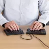 R-Go Tools Ergonoomiline klaviatuur R-Go Split Break v2 pausitarkvaraga, ergonoomiline poolitatud klaviatuur, QWERTZ (DE), juhtmega, must