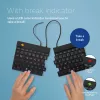 R-Go Tools Ergonoomiline klaviatuur R-Go Split Break v2 pausitarkvaraga, ergonoomiline poolitatud klaviatuur, QWERTZ (DE), juhtmega, must
