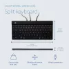 R-Go Tools Ergonoomiline klaviatuur R-Go Split Break v2 pausitarkvaraga, ergonoomiline poolitatud klaviatuur, QWERTZ (DE), juhtmega, must